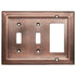 Architectural Combo Toggle / Rocker Light Switch Wall Plate - Antique Copper Finish